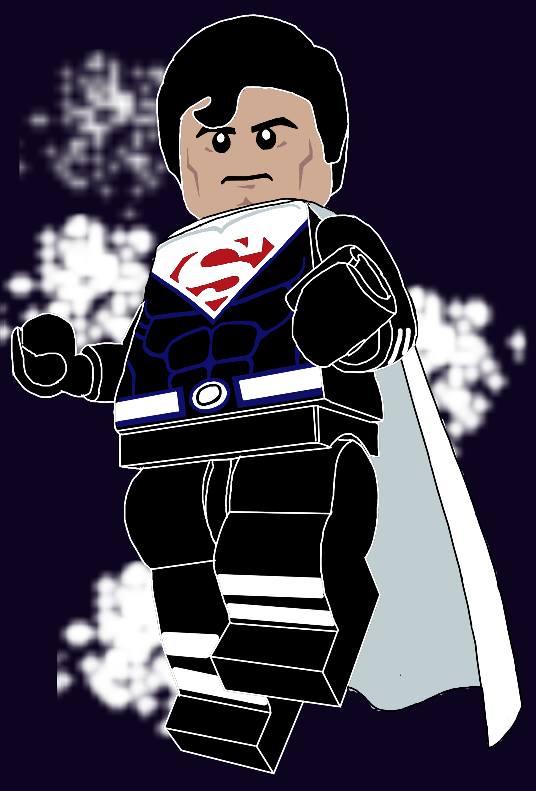 Justice Lord Superman in Lego form