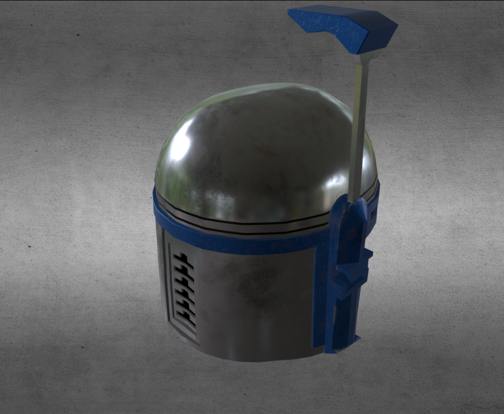 Jango Fett Helmet Back View