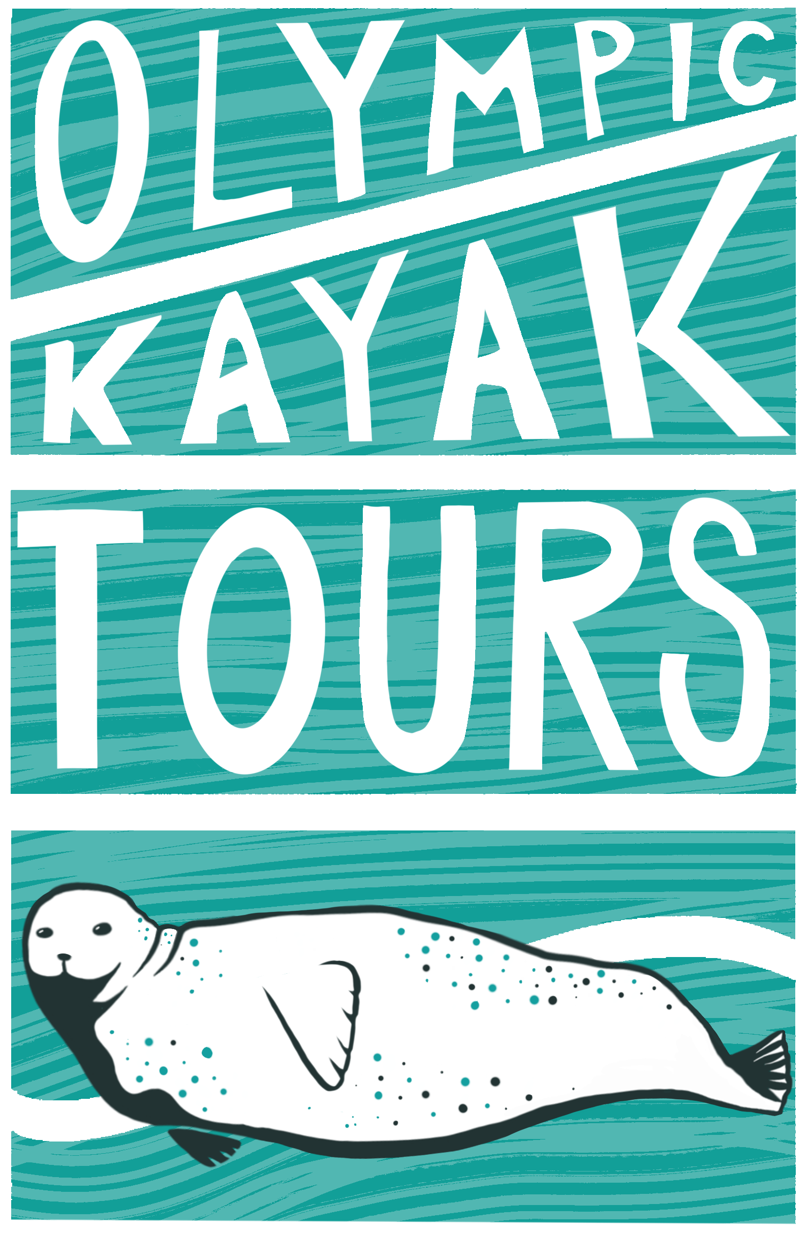 Olympic Kayak Tours with seal logo